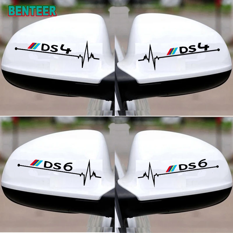 2pcs наклейки на зеркало заднего вида автомобиля для Citroen Ds Ds3 Ds7 Ds5 Ds4 Ds6 |