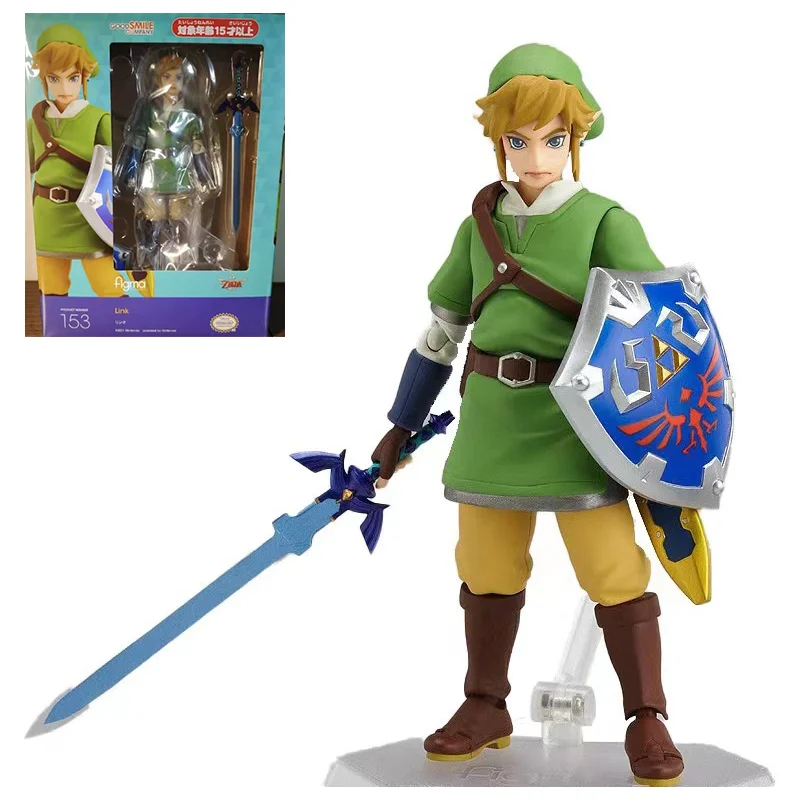 

100% Original Figma 153 The Legend Of Zelda Skyward Sword Link In Stock Anime Action Collection Figures Model Toys