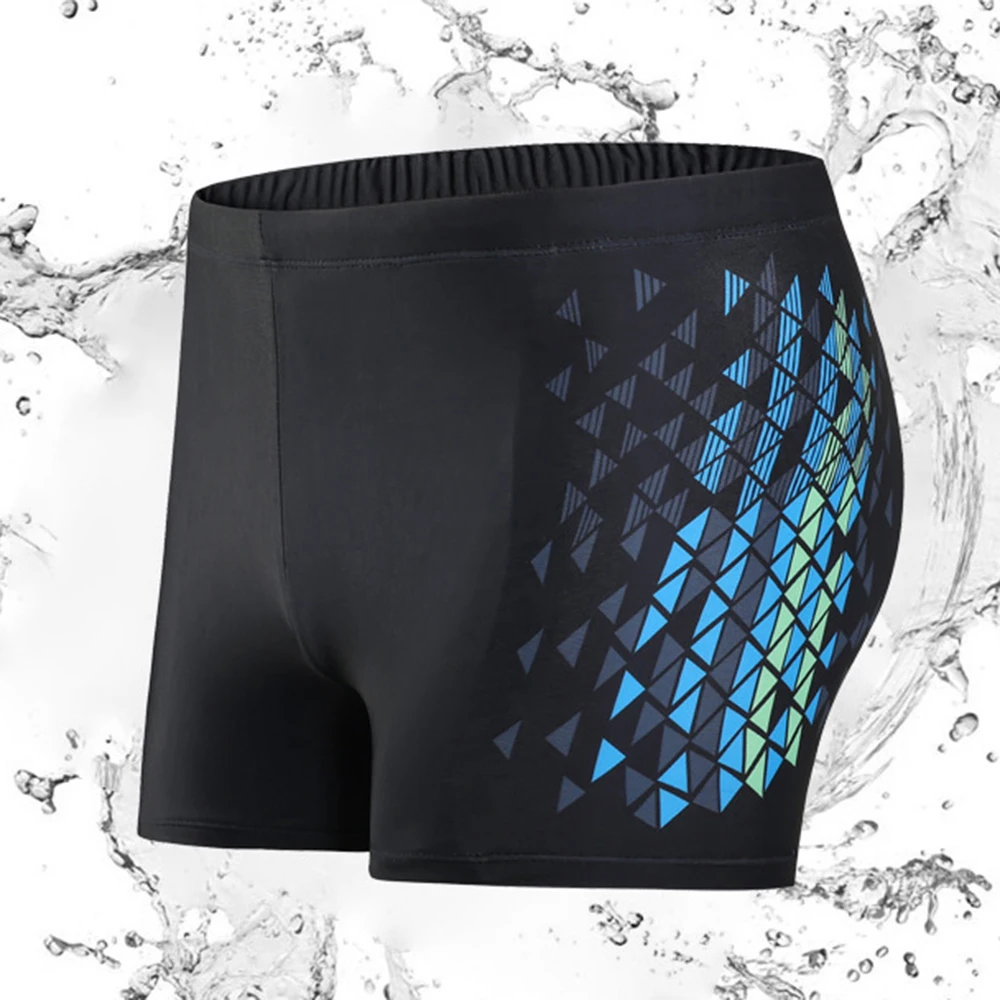 

New men's beach shorts outdoor swimming stretch shorts professional competitive swimming water sports shorts chlorine resistant