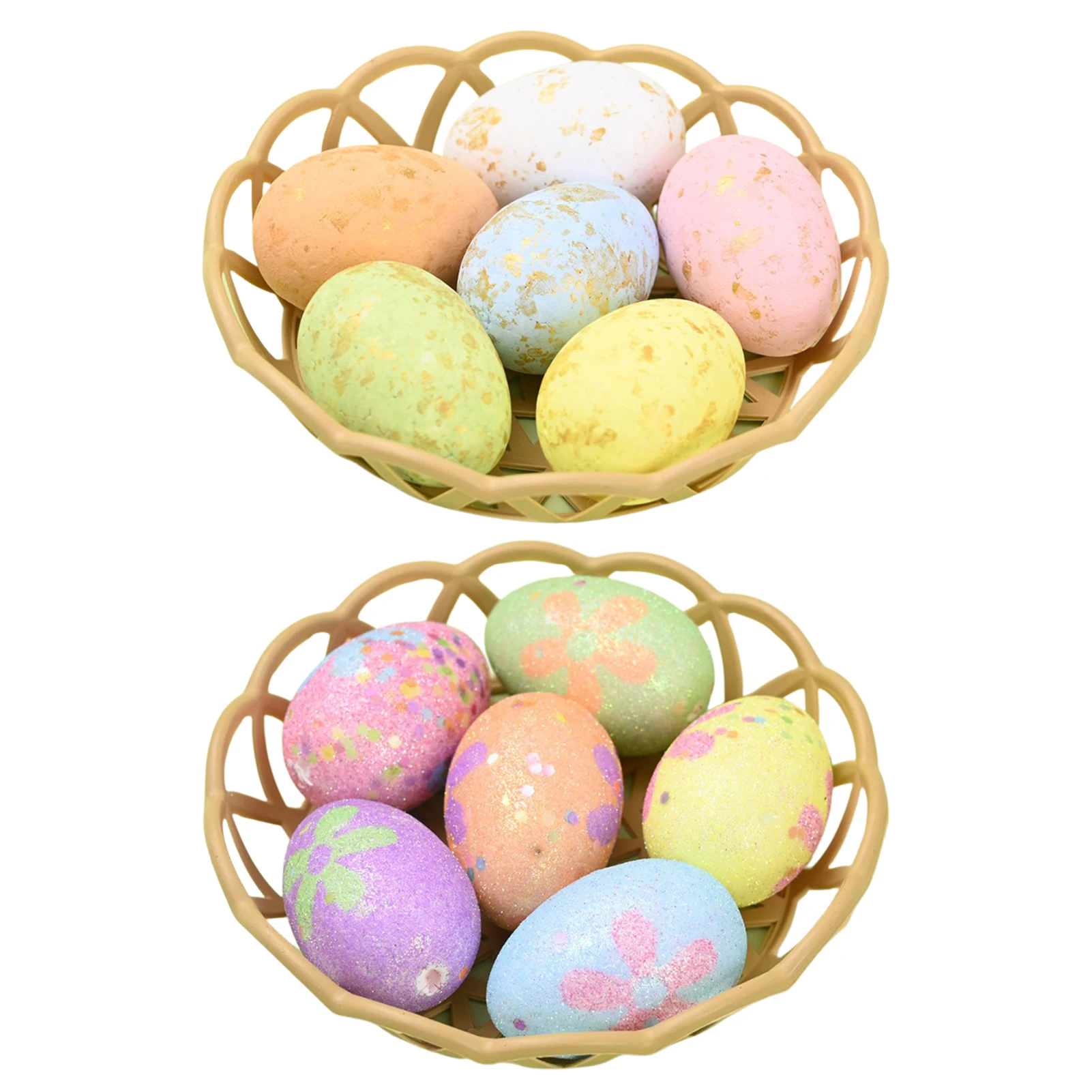 

Easter Egg Decorating Kit 6PC Printed Plastics Easter Eggs Bulk Decorations Easter Eggs Multicolor Ornaments Easter Home Supplie