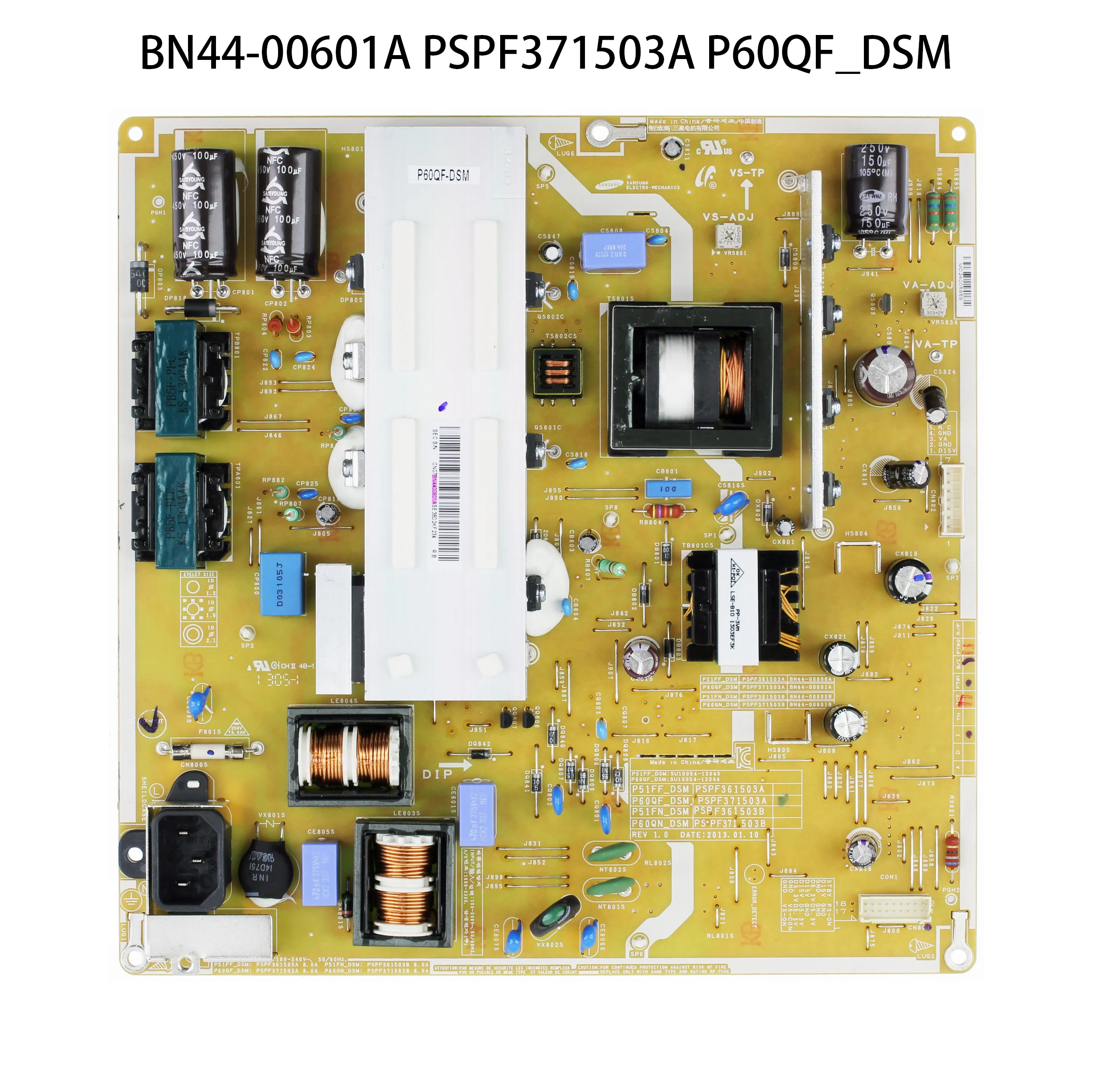 BN44-00601A PSPF371503A P60QF _ DSM плата питания для PN60F5300AFXZA PN60F5350AFXZA PN60F5500AFXZA 60-дюймовые