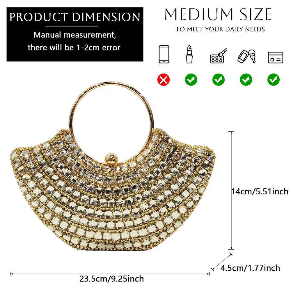 2024 Африканские модные женские сандалии золотого цвета с квадратным клатчом в