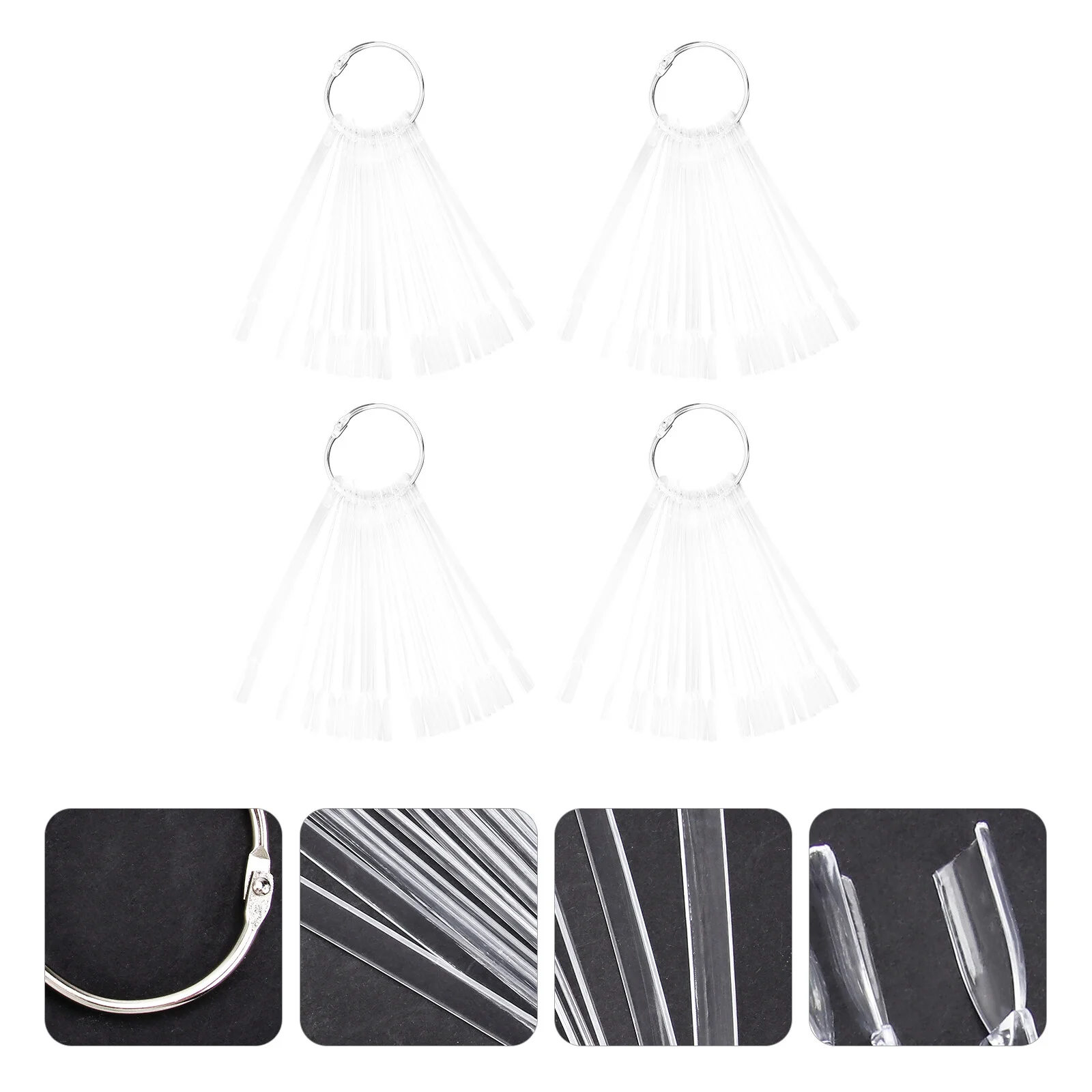 

200 PCS Nails Gel Color Bars Display Boards Polish Plate Practice Templates Card