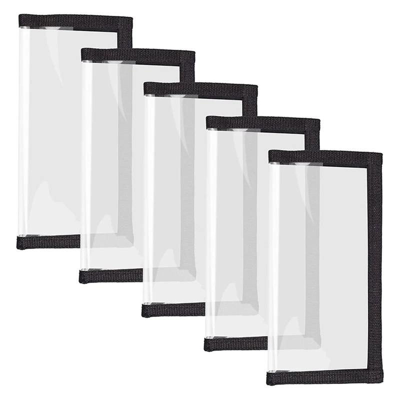 

5Pcs Fishing Lure Covers Wraps,Transparent PVC Fishing Hook Protector Nylon Buckle, Plastic Soft Baits Covers For Rod