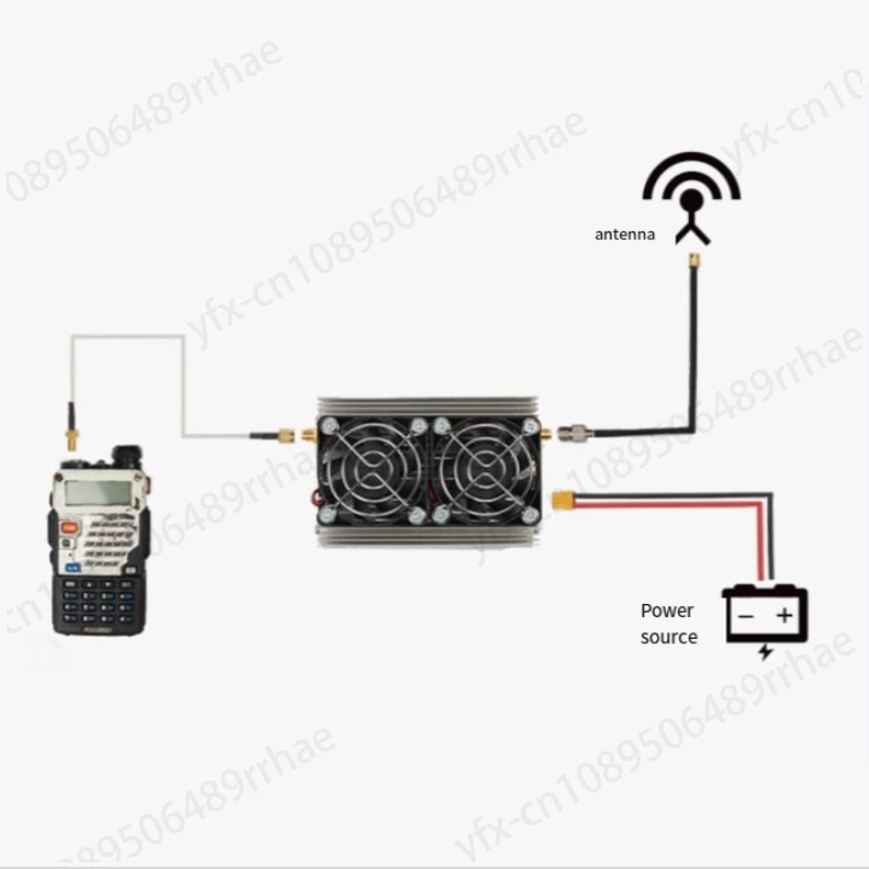 Усилитель мощности XDT-UVPA70 80 Вт Профессиональный усилитель UHF 400 МГц-470 МГц для