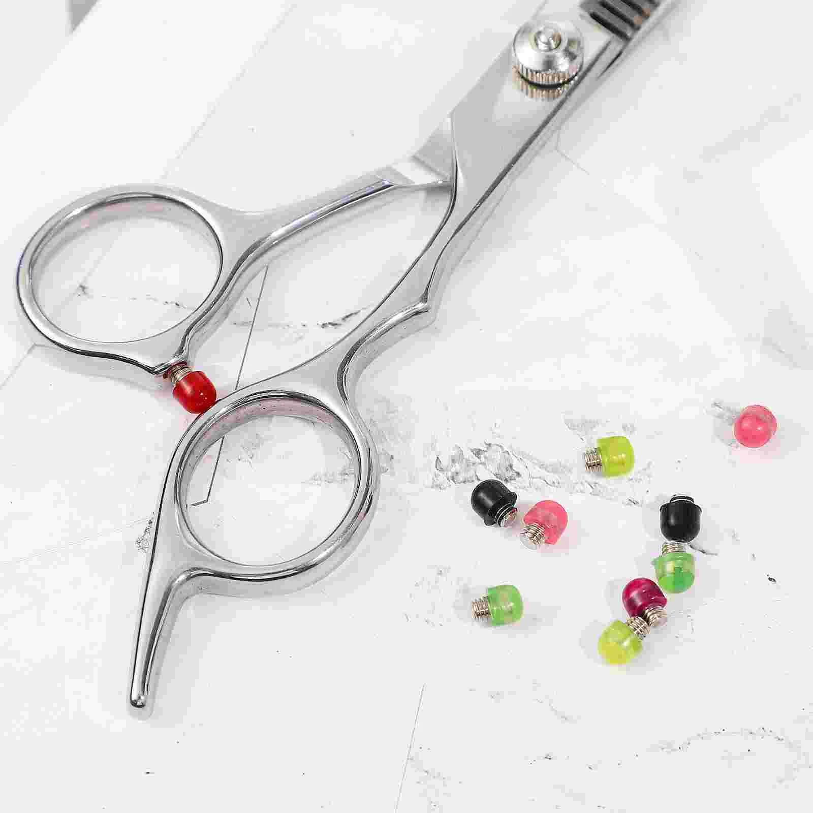 

10 Pcs Scissors Muffler Hair Replacement Bumpers Professional Silencer Accessories Barber Tools Styling Salon
