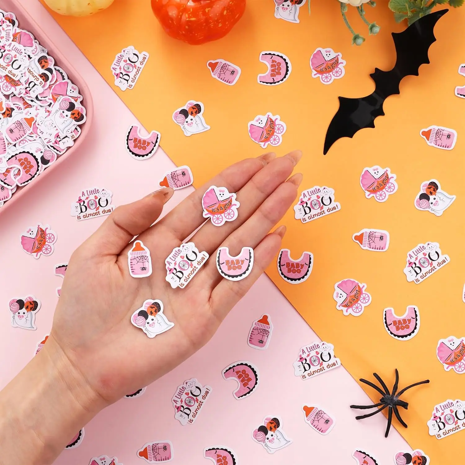 Сюрприз 200 шт тематика Хэллоуин конфетти немного Boo Is почти из-за декора стола