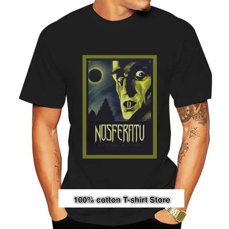 

Nosferatu-Camiseta Retro Vintage alemana película de terror película 1920's Vampire presente, camiseta informal