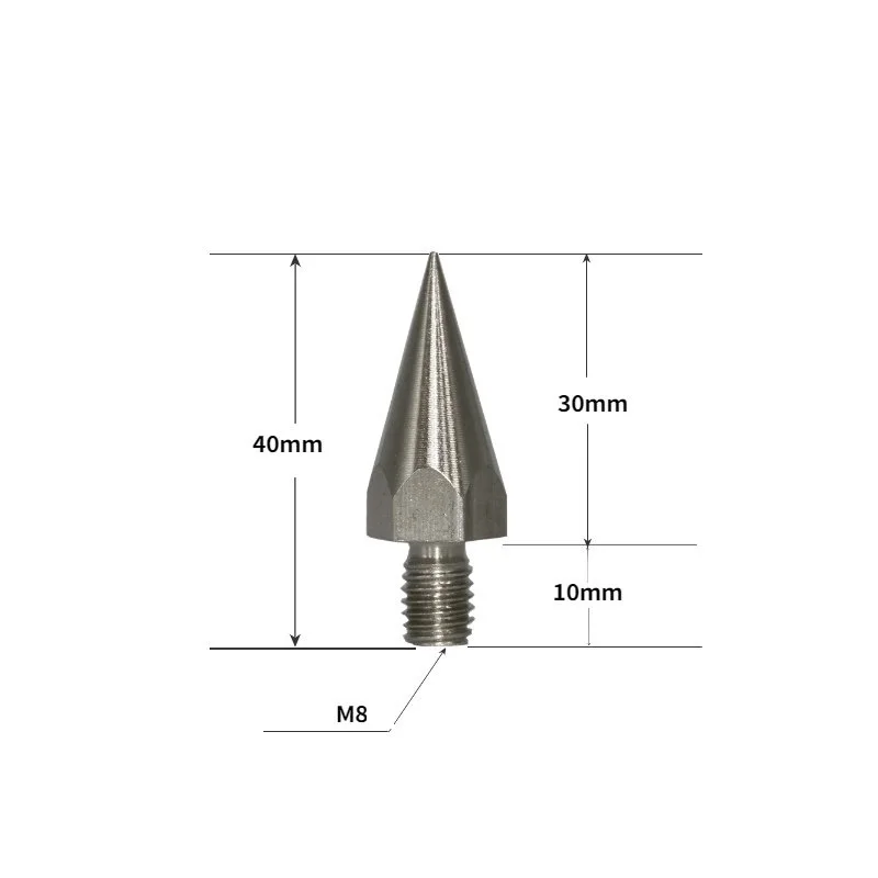 

Brand New Durable Prisms Pole M10 M8 Detectors For Mini Rod 1/4\\\\\\\" Female Thread Accessories Replacement Spare Parts