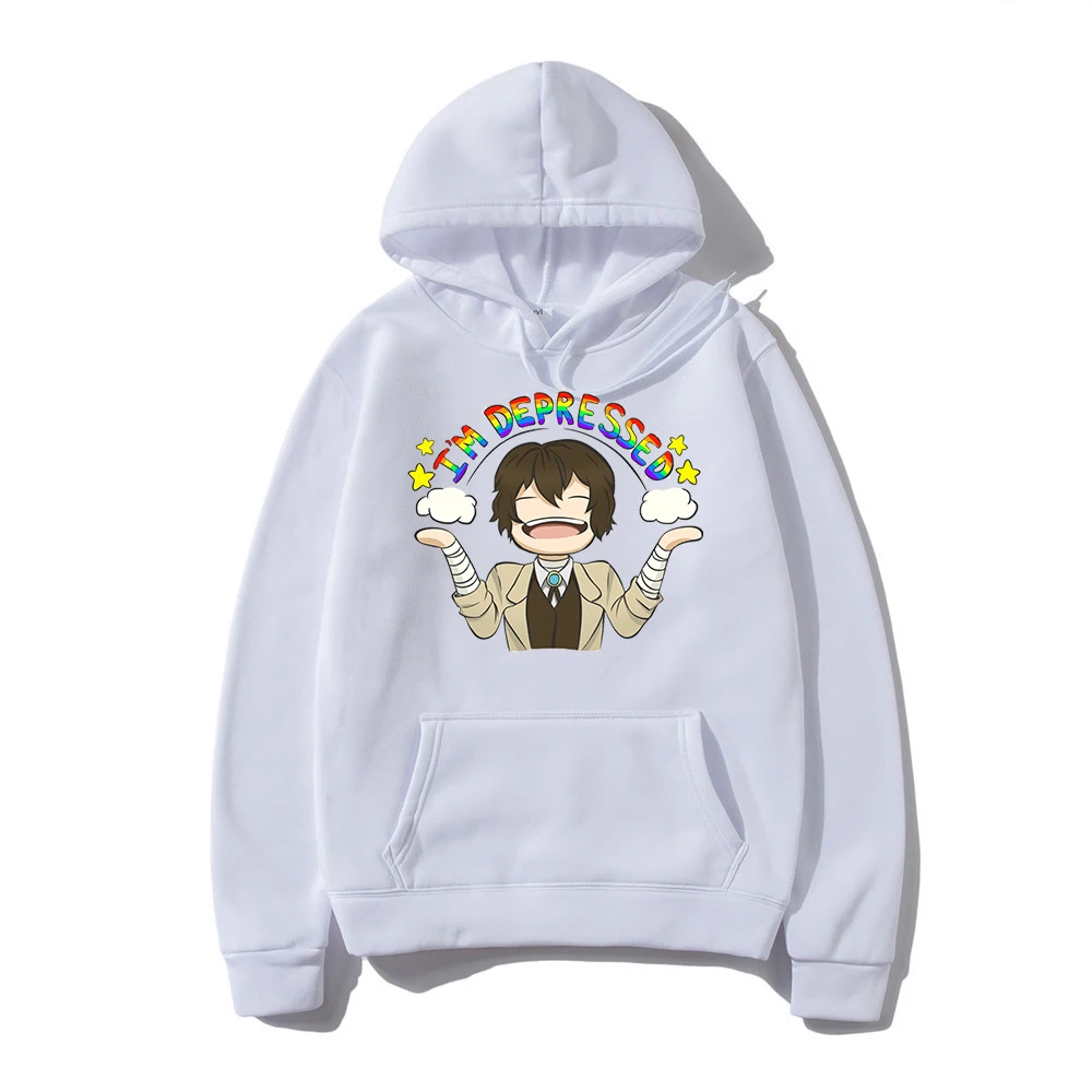 Толстовка с забавным аниме бродячие псы дадзай | Женская одежда