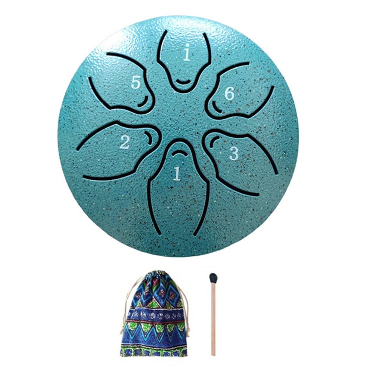 Дождь-барабан для внешней стальной барабан языка 6 заметок 3 дюйма чакра