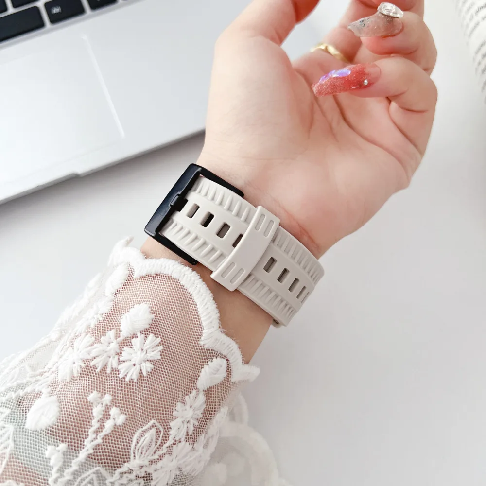 Силиконовый ремешок для Apple Watch, мягкий прочный браслет для iWatch Ultra Series 10 9 5 SE 6 7 8, 49 мм 45 мм 41 мм 44 мм 40 мм 42 мм 46 мм (art.: 3920c75e4add4) - 3920c75e4add4