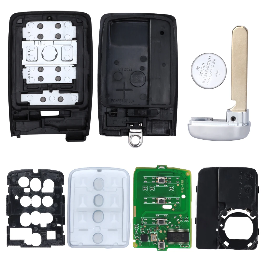 KEYECU 4 кнопки KR5V2X для Acura TLX ILX 2018 2019 2020 2021 Smart A2C 10950600 Дистанционный брелок 433 92 МГц