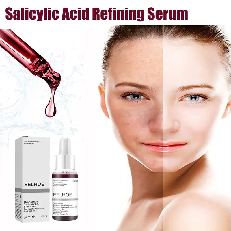 

Salicylic Acid Shrink Pores Serum Fruit Acid Exfoliating Moisturizing Nourish Smooth Pores Repair Essence Products Skin Care