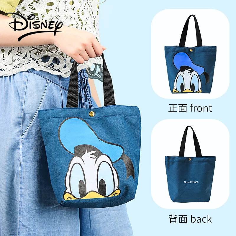 Disney Portable Portable Insulated Lunch Box Bento Bag Cartoon Cute Student Office Worker with Lunch Bag Handbags Mickey Mouse