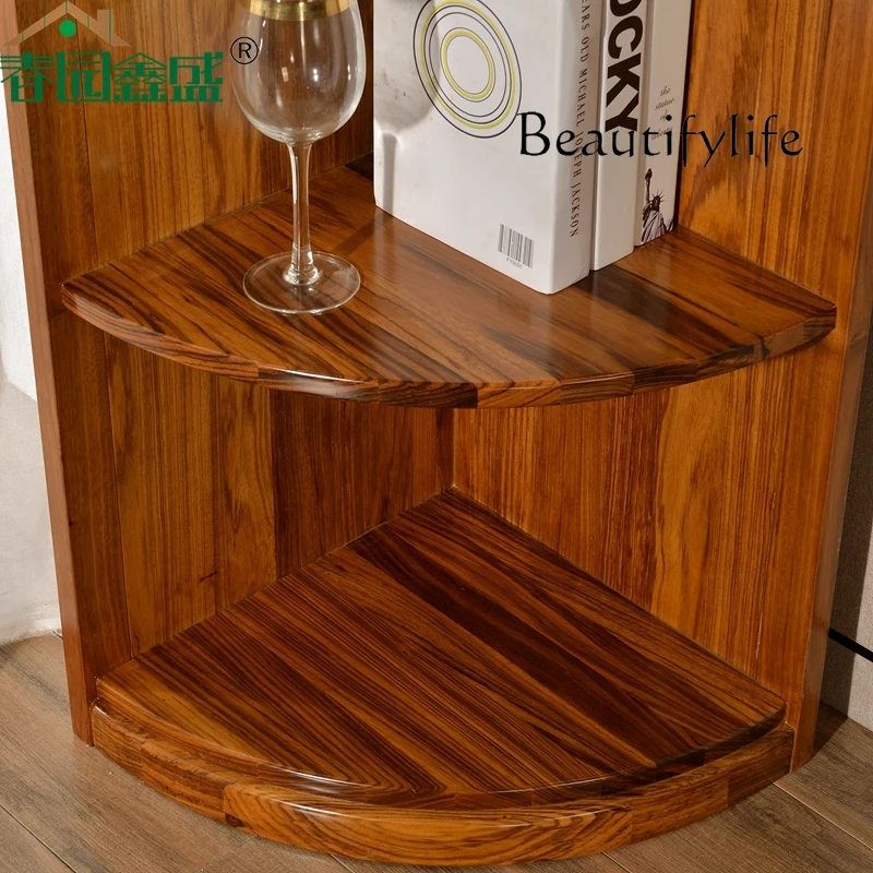Скандинавский стиль роскошный деревянный треугольный винный шкаф Ugyen из массива