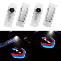 2pieces car door led welcome warning light for bmw x4 f26 g02 logo light hd projector shadow lamp logo auto exterior accessories