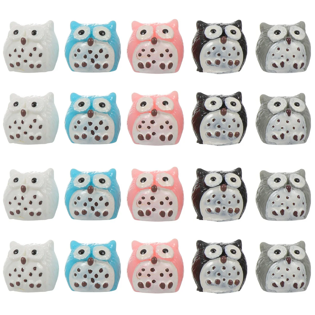 

20 Resin Statues Owls Mini Owls Flower Pot Decorative Owls
