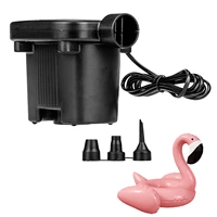 electric air pump with 3 nozzles potable inflatable pump compressor for mattress swimming pool fast air filling inflator blower