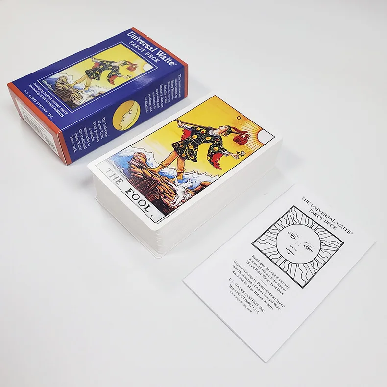 

12x7cm large size Universal Tarot cards Deck Brochure with instruction manual Guidance Divination Board Games Personal Use