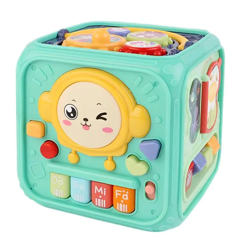 

Activity Cube Toy Developmental Montessori Learning Music Activity Cube Toys Educational Learning Activity Cube With Instrument