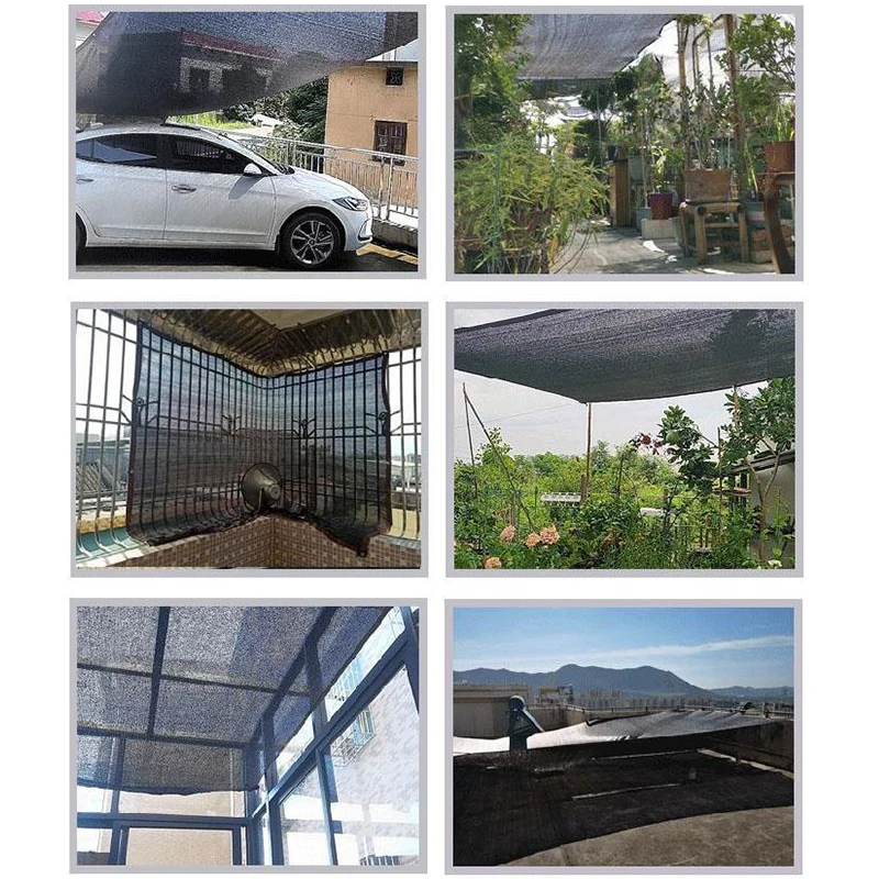 Утолщенная черная затеняющая сетка защита от УФ излучения дождя для улицы теплиц