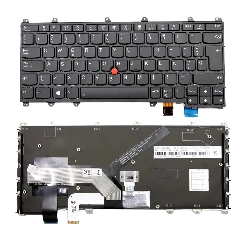 Клавиатура для ноутбука Lenovo Thinkpad Yoga 260X370 X380 Teclado с точечной испанской раскладкой SP