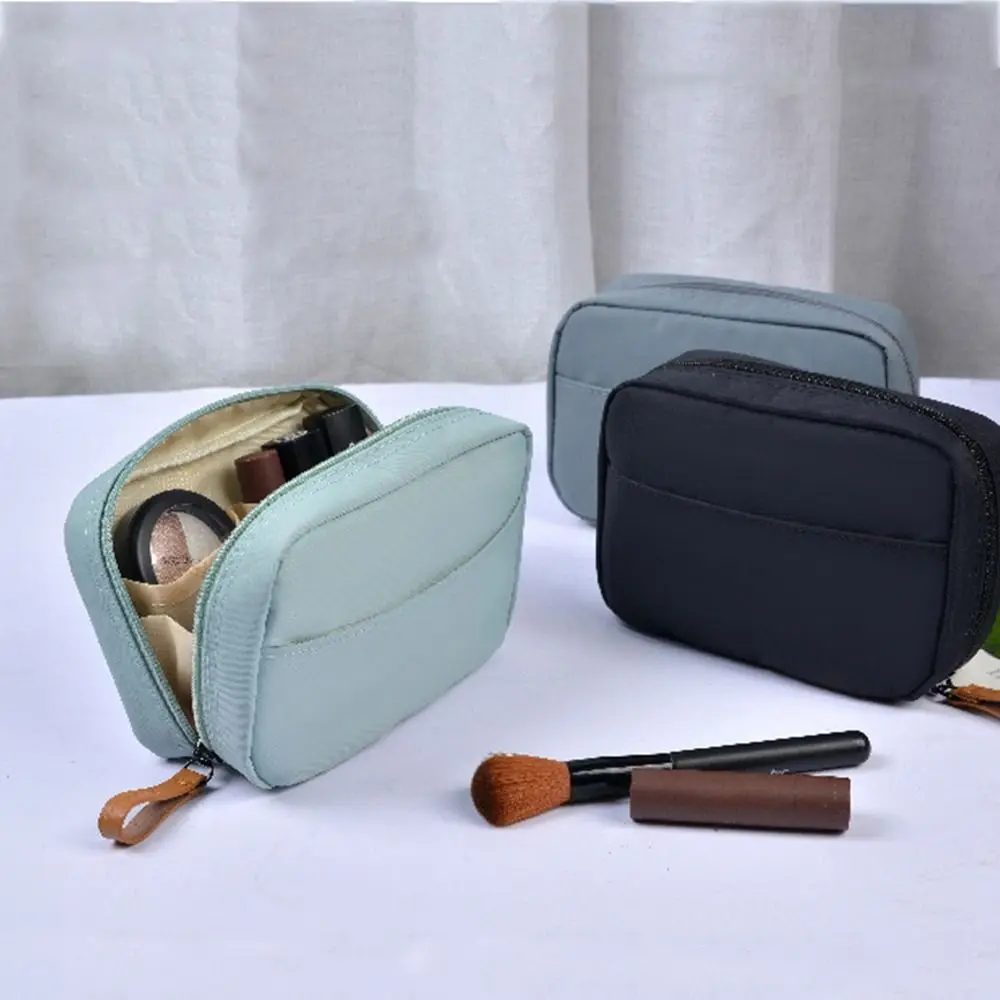 

Square Cosmetic Bag Ins Makeup Bag Female Portable Travel Carry-on Lipstick Bag Partition Bag Small Cosmetic Storage Bag