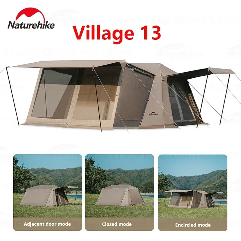 Naturehike Village 13 автоматическая палатка для кемпинга водонепроницаемая семейных