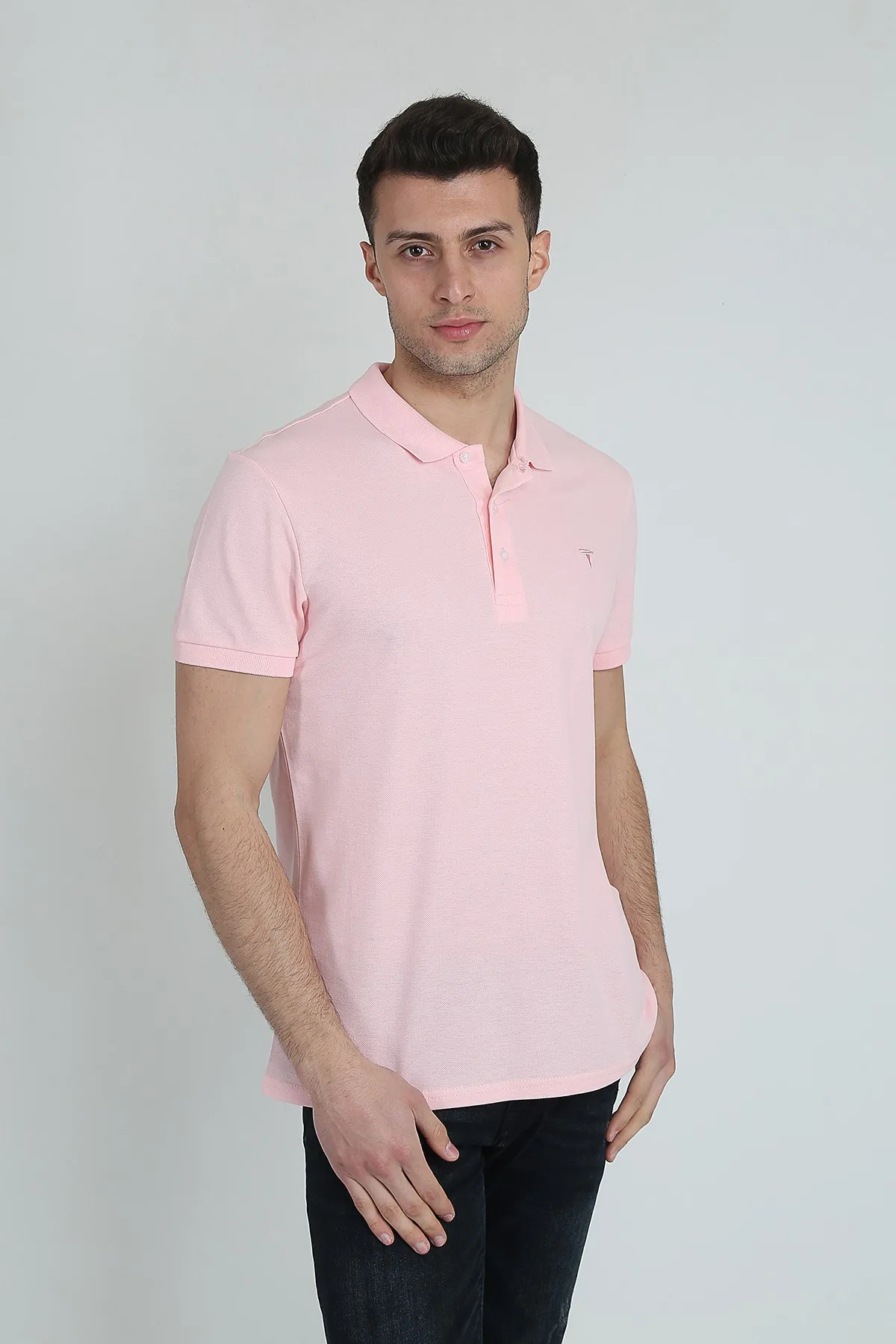 

Мужская Базовая футболка с воротником поло 20Y-3400667-2