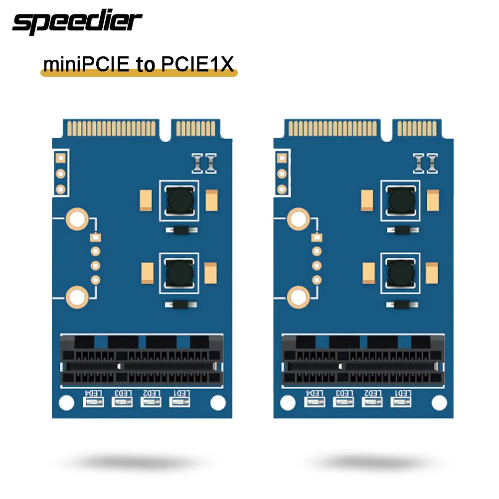 Фото Карта адаптера Mini PCI-E к PCIe X1 MPCI Express 1x Распределительный щит интерфейса для машины №1