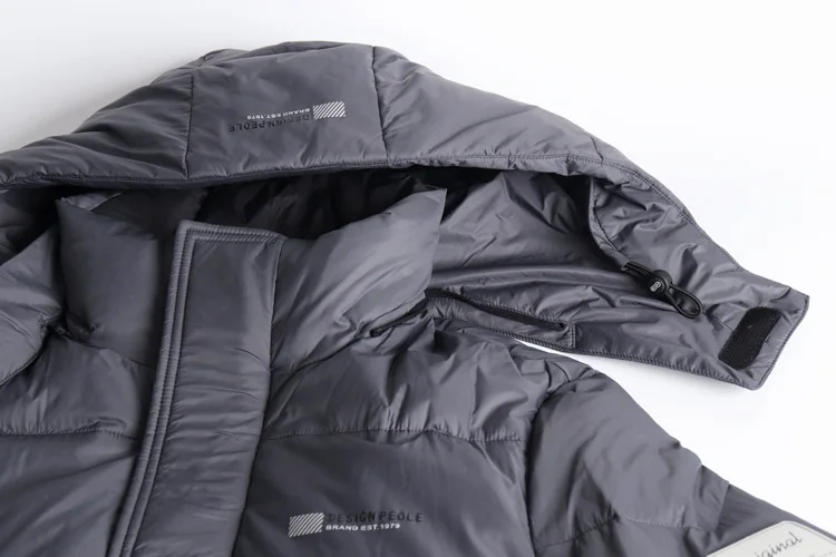 90 White Duck Down Jacket Men's Bread Jacket Winter New Hooded Youth Fashion Trend