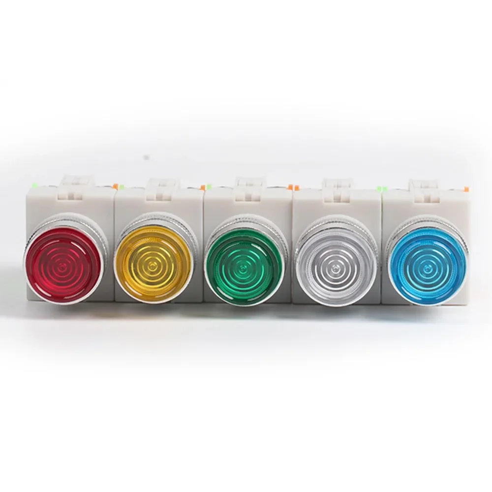 LAY37-11D 22 мм Кнопочный переключатель автоматического сброса со светодиодной