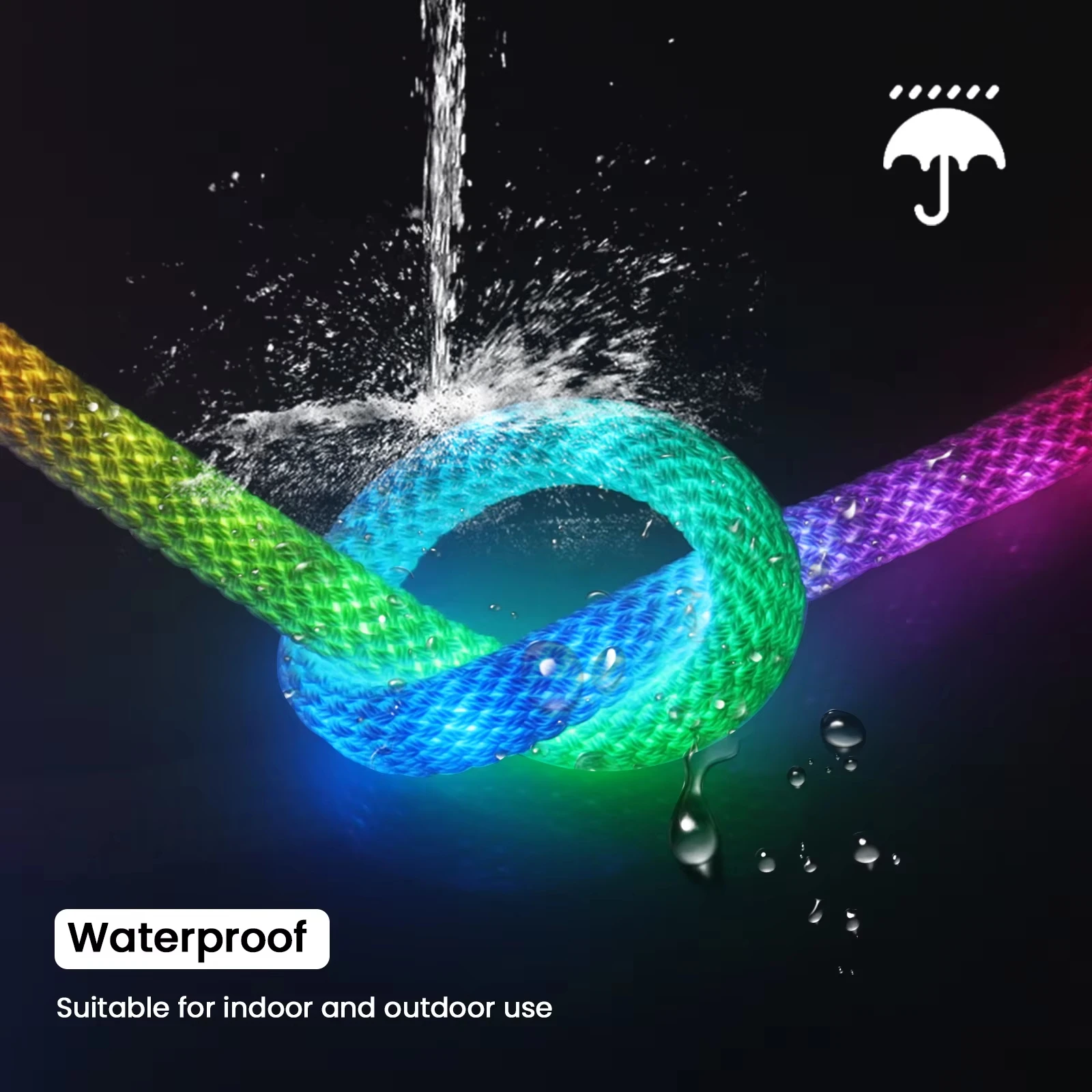 DC5V WS2811 Неоновая светодиодная лента с круглым сетчатым узором 360 градусов Smart RGB