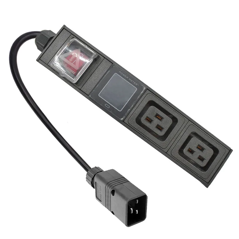 

PDU Power Strip C19 output 2AC socket Double break switch 16A 3500W With current display meter C13/C20/UK/US/AU/Israel/EU PLUG