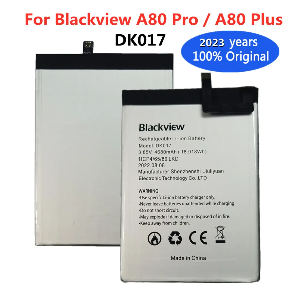 

100% Original Battery For Blackview A80 Pro A80 Plus 6.49"Waterdrop 4680mAh DK017 Mobile Phone Rechargeable Li-ion Batteries