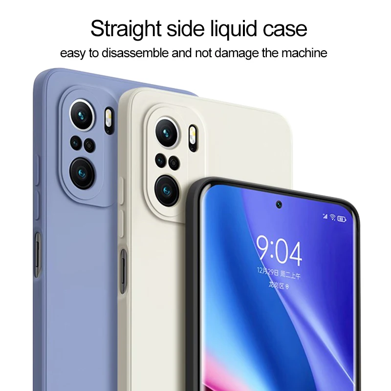 poco f3 pocof3 poco f 3 pro case square liquid silicone soft phone cover for xiaomi poco f3 pro poco f 3 pro poco f3pro pocof3 free global shipping