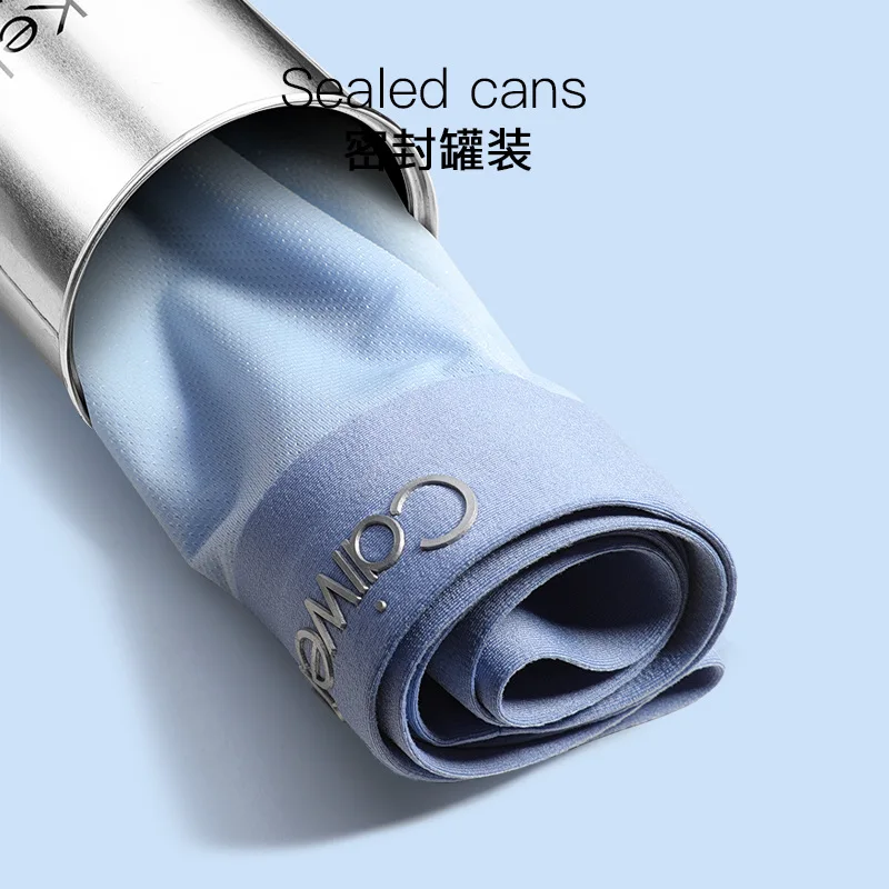 4Pcs Summer Men Ice Silk Seamless Underwear Sexy Men's Boxers Shorts Male Ultra-thin Breathable Panties Boxer Briefs Underpants