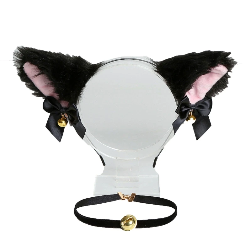

Animal Ear Shape for Head Hoop and Choker Cartoon Ears Hair Band Cosplay Headdre