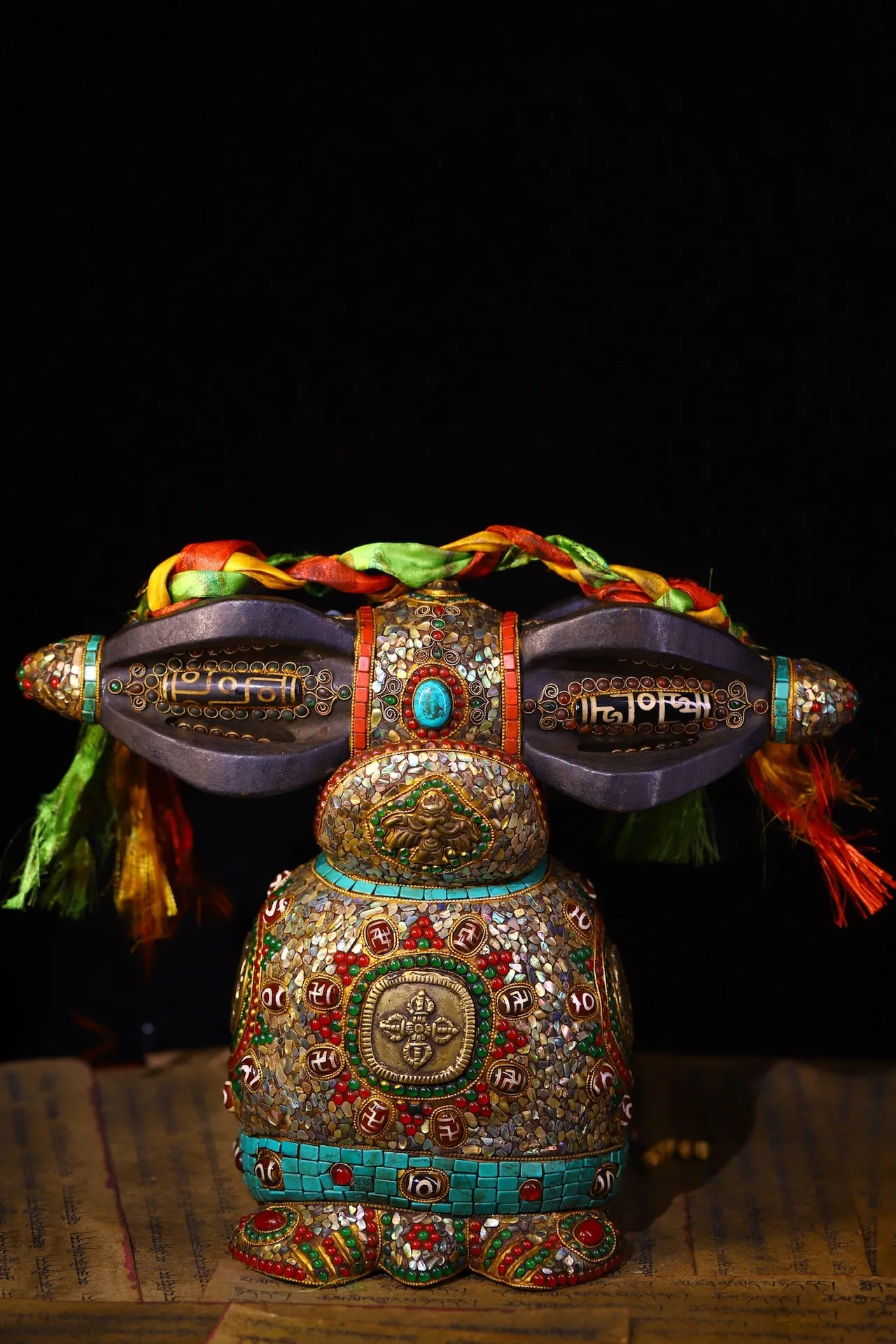 14 &quotКоллекция тибетского храма старый метеорит мозаика драгоценный камень gZi