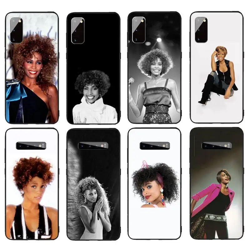 

Whitney Houston Phone Case For Samsung Galaxy S7 S8 S9 S10e S20 PLUS Note 10 Pro PLUS LITE NOTE 20 UITRA