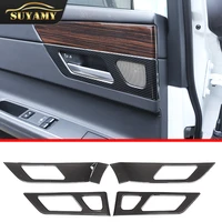 abs car interior door handle frame carbon fiber styling trim sticker decor for jaguar xfl 2017 2018 auto accessories
