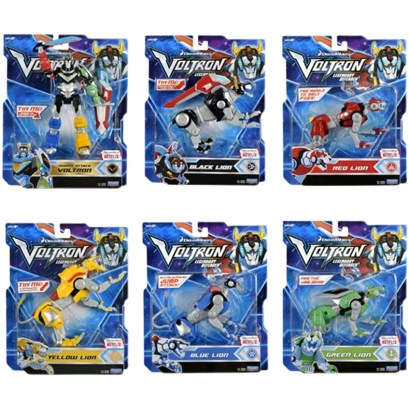 

Original Voltron Legendary Defender Anime Action Figure Collectible Model Beast King GoLion Lance Kong Lion Children Toys Gift