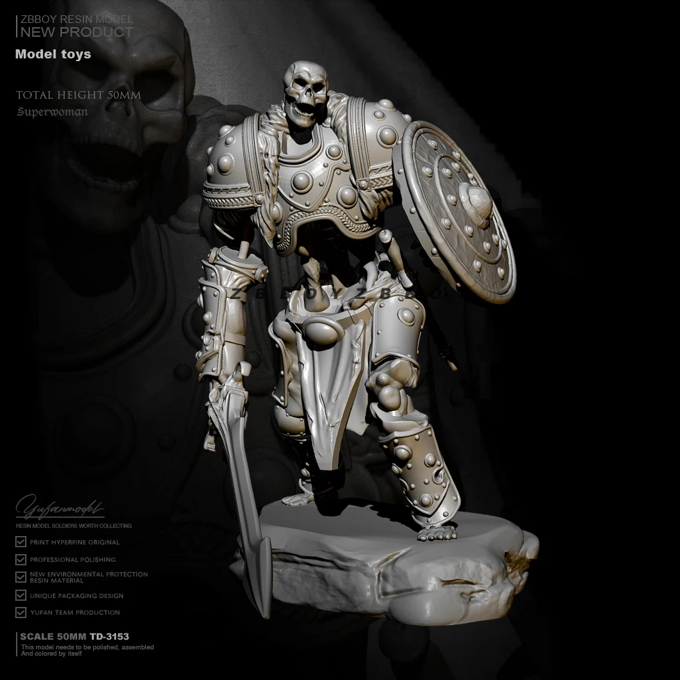 

50mm Resin model kits figure colorless and self-assembled TD-3153