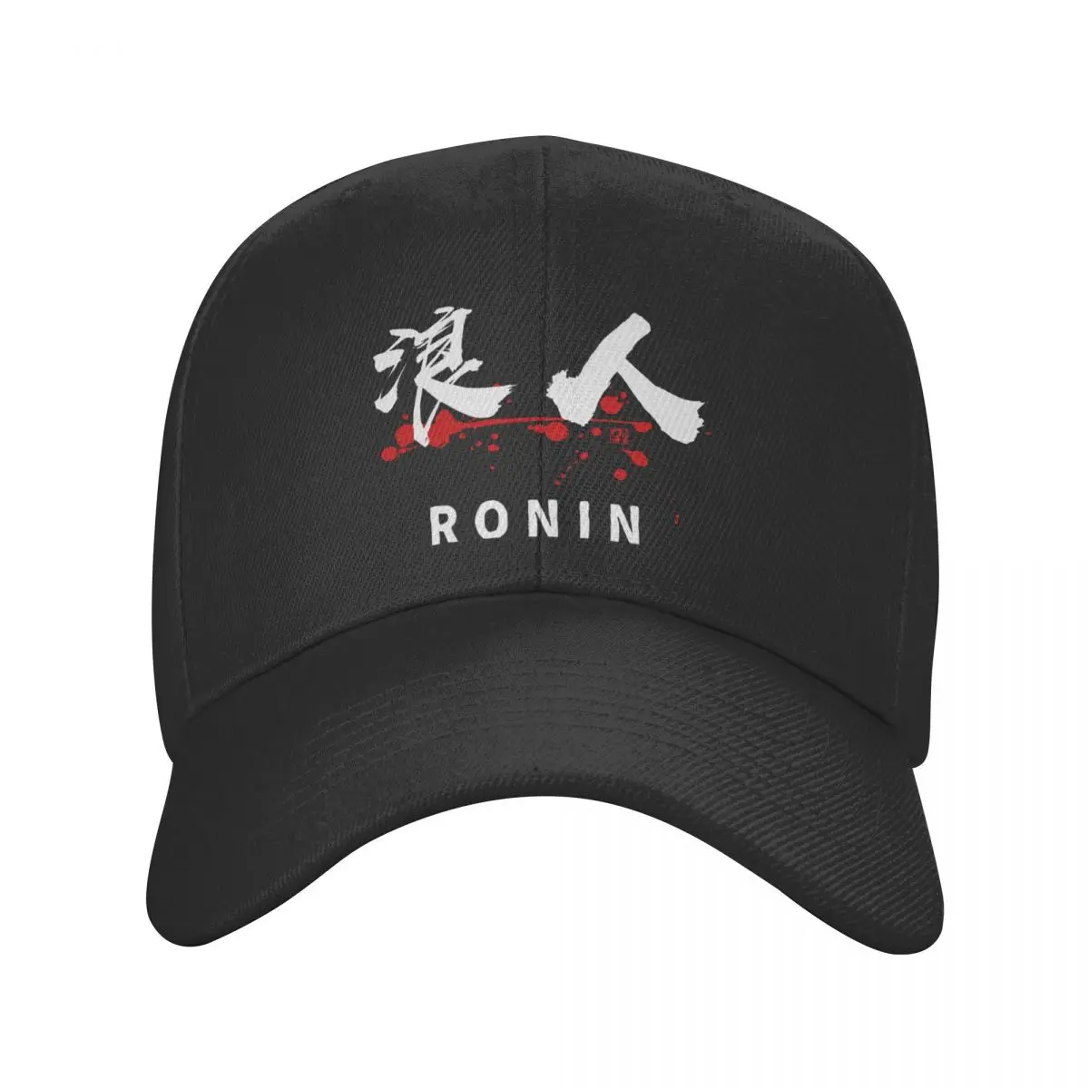 

New Punk Unisex Ronin Kanji Symbol Calligraphy Baseball Cap Adult Japanese Samurai Adjustable Dad Hat Outdoor Snapback Caps