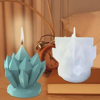 1pc jewelry candle fondant crystal cluster molds easy to clean soap candle silicone mold creative candle mold silicone mold