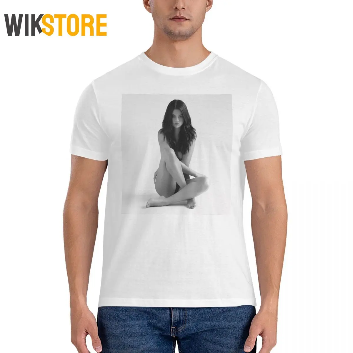 Футболка мужская с музыкой пробуждения S-Селена Гомез смешные топы повседневные