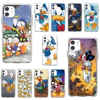 for iphone 10 11 12 13 mini pro 4s 5s se 5c 6 6s 7 8 x xr xs plus max 2020 cartoon super donald duck art silicone bag case