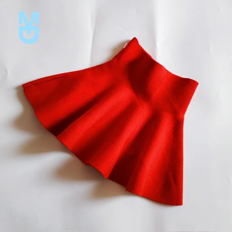 

New Girl Skirts Baby Winter Casual Knitted Umbrella Skirt Kids Christmas Clothes Princess Tutu Skirt Children Clothes 2-10 years
