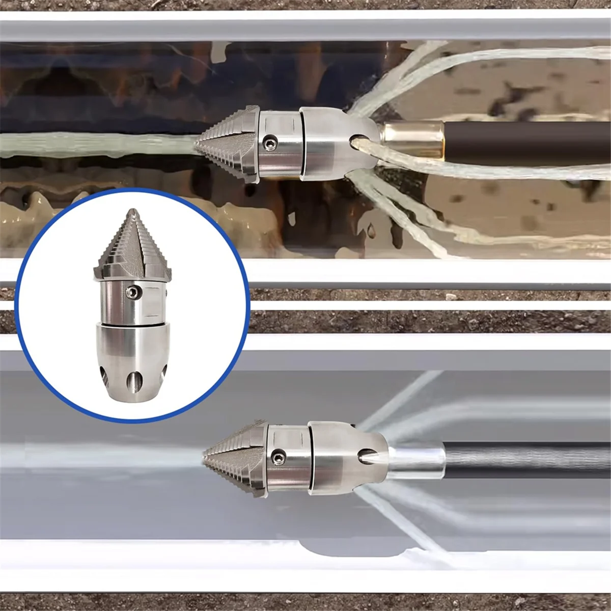 Насадка для очистки канализационных форсунок универсальная насадка быстрой